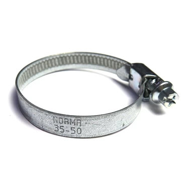 Хомут затяжний оцинкований 35х50 (NORMA) 35-50/9 W1 , артикул 35-50/9 W1.