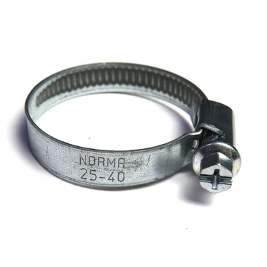 Хомут затяжний оцинкований 25х40 (NORMA) 25-40/9 W1 , артикул 25-40/9 W1.