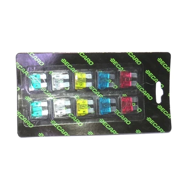 Запобіжник ножовий стандарт (к-т 10шт) DECARO, артикул DEC.FUSE KIT 01.