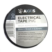 Ізоляційна стрічка чорна (19х20мм) AXXIS PV100B , артикул PV100B Ізоляційна стрічка чорна (19х20мм) AXXIS PV100B , артикул PV100B