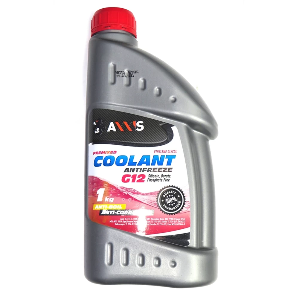 Антифриз RED G12 Coolant (каністра 1кг) AXXIS , артикул