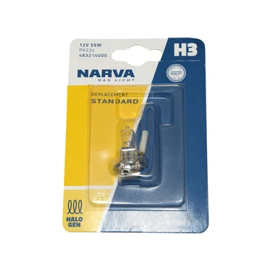 Лампа H3 12V 55W PK22S (NARVA) (013730.0) , артикул 48321B1.