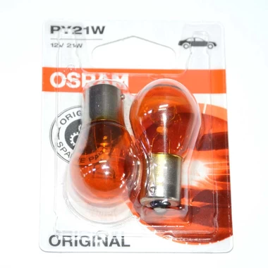 Лампа PY21W 12V 21W BAU15s (2шт)OSRAM 7507-02В , артикул 7507-02В.