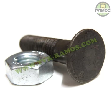 Спецболт 1199A М10х45 38-43 HRC потайной под квадрат Special чорн. с гайкой Unibolt, артикул 630104512/62060451.