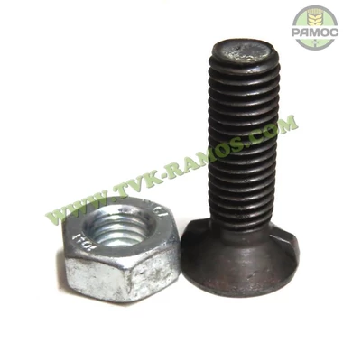 Спецболт 1199B М10х35 (10.9) з 2-ма упорами DIN11014 чорн. з гайкою Unibolt, артикул 629003513.