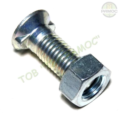 Спецболт 1199B М12х35 (12.9) з 2-ма упорами ISO5713 оц, з гайкою Unibolt, артикул 63350351/513703512.