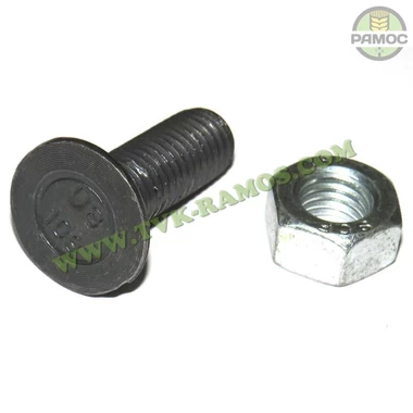 Спецболт 1199B М12х35 (10,9) з 2-ма упорами DIN11014 чорн. з гайкою Unibolt, артикул 629103512/62910351.