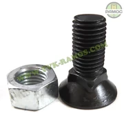 Спецболт 1199A М16х40 (8.8) потайний під квадрат DIN608 чорн. з гайкою Unibolt, артикул 63130401/23010401 Спецболт 1199A М16х40 (8.8) потайний під квадрат DIN608 чорн. з гайкою Unibolt, артикул 63130401/23010401
