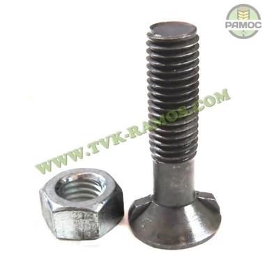 Спецболт 1199B М12х50 (10.9) з 2-ма упорами DIN11014 чорн. з гайкою 546100 Unibolt, артикул 629105012.
