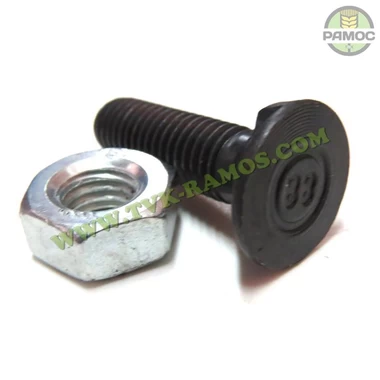 Спецболт 1199B М10х35 (8.8) з 2-ма упорами DIN11014 чорн. з гайкою Unibolt, артикул 632803513/38930351.