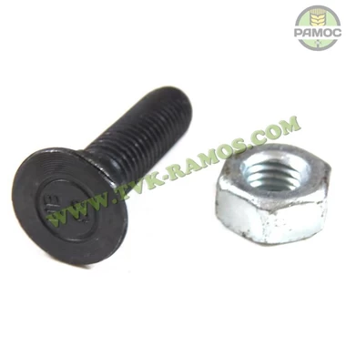 Спецболт 1199A М10х40 (8.8) потайний під квадрат DIN608 чорн. з гайкою Unibolt, артикул 62990401/365604012.