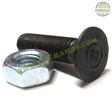 Спецболт 1199B М10х40 (8.8) з 2-ма упорами DIN11014 чорн. з гайкою Unibolt, артикул 632804013/38930401.