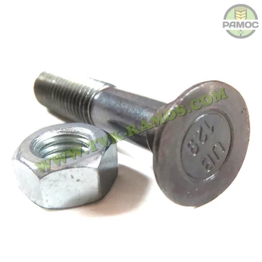 Спецболт 1199A М12х65 (12.9) потайний під квадрат DIN608 чорн. з гайкою Unibolt, артикул 63070651/366306512.