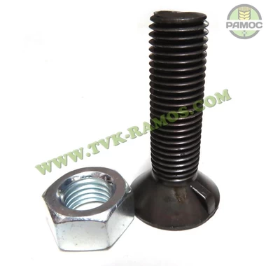 Болт М16х60 з 1-м упором DIN604 (10,9) чорн. с гайкой Unibolt, артикул 62890601.