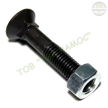 Спецболт 1199A М12х60 (8.8) потайний під квадрат з гайкою Unibolt, артикул 36610-1199A-1260.