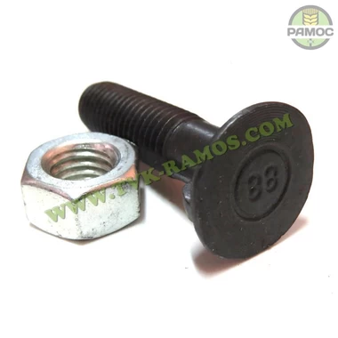Спецболт 1199B М12х50 (8.8) з 2-ма упорами DIN11014 чорн. з гайкою Unibolt, артикул 632905012/15060501.