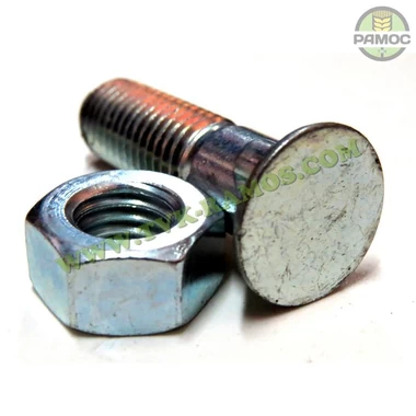 Спецболт 1199B М12х45 (8.8) з 2-ма упорами ISO5713 оц. з гайкою 901124 Unibolt, артикул 63340451/156404512.