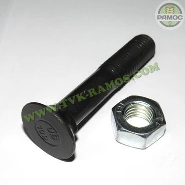 Спецболт 1199A М14х80 (10,9) потайний під квадрат DIN608 чорн. з гайкою Unibolt, артикул 62830801.