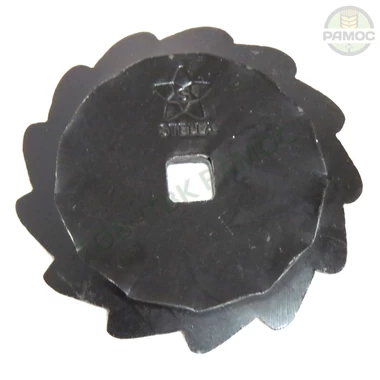 Ніж D=95 дисковий кормоподрібнювача (внутрішній квадрат 11) (Stella, Італія) , артикул DІSCO-DENTATO 95.